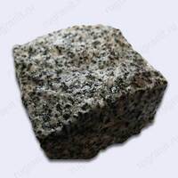 Колотая брусчатка из гранита, 10x10x5 см, цвет серый. - гранит, брусчатка, плитка, комплектующие для станков