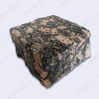 Пилено-колотая брусчатка гранитная из слэба, 10x10x5, месторождение корнинское - гранит, брусчатка, плитка, комплектующие для станков
