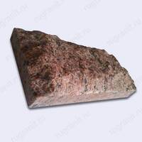 Скала плитка из гранита, 30x30x8 см, цвет красный, лезники - гранит, брусчатка, плитка, комплектующие для станков