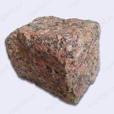 Гранитная брусчатка колотая, размер 10x10x10 см, цвет красный. - гранит, брусчатка, плитка, комплектующие для станков