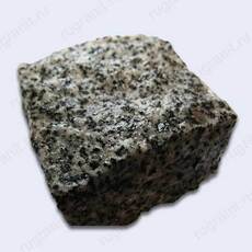 Колотая брусчатка из гранита, 10x10x5 см, цвет серый. - гранит, брусчатка, плитка, комплектующие для станков