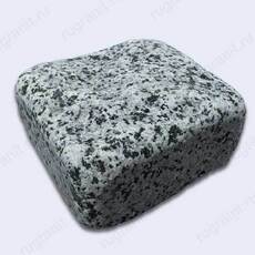 Галтованная брусчатка из гранита, 10x10x5 см, цвет серый, покостовка - гранит, брусчатка, плитка, комплектующие для станков