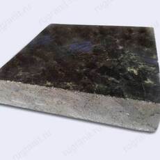 Плита полированная из лабрадорита 20x20x3 см черного цвета - гранит, брусчатка, плитка, комплектующие для станков