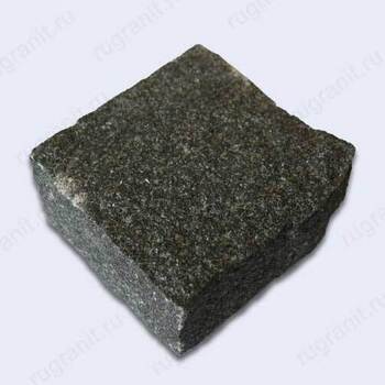 Колотая брусчатка габбро 10x10x5 цвет черный - гранит, брусчатка, плитка, комплектующие для станков
