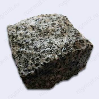 Колотая брусчатка из гранита, 10x10x5 см, цвет серый. - гранит, брусчатка, плитка, комплектующие для станков