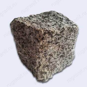 Брусчатка колотая из гранита 10x10x10 см, цвет серый. - гранит, брусчатка, плитка, комплектующие для станков