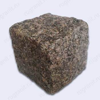 Колотая брусчатка из гранита, 10x10x10 см, цвет серый - гранит, брусчатка, плитка, комплектующие для станков