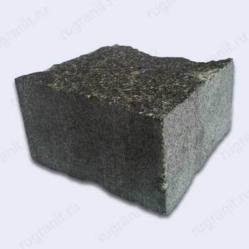 Пилено-колотая брусчатка габбро из карандаша, размер 10x10x5, цвет черный - гранит, брусчатка, плитка, комплектующие для станков