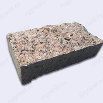 Брусчатка гранитная пилено-колотая из карандаша, 20x20x5, месторождение межиречское - гранит, брусчатка, плитка, комплектующие для станков