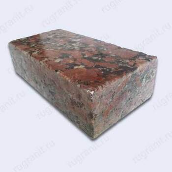 Пиленая брусчатка 20x20x5 цвет красный - гранит, брусчатка, плитка, комплектующие для станков